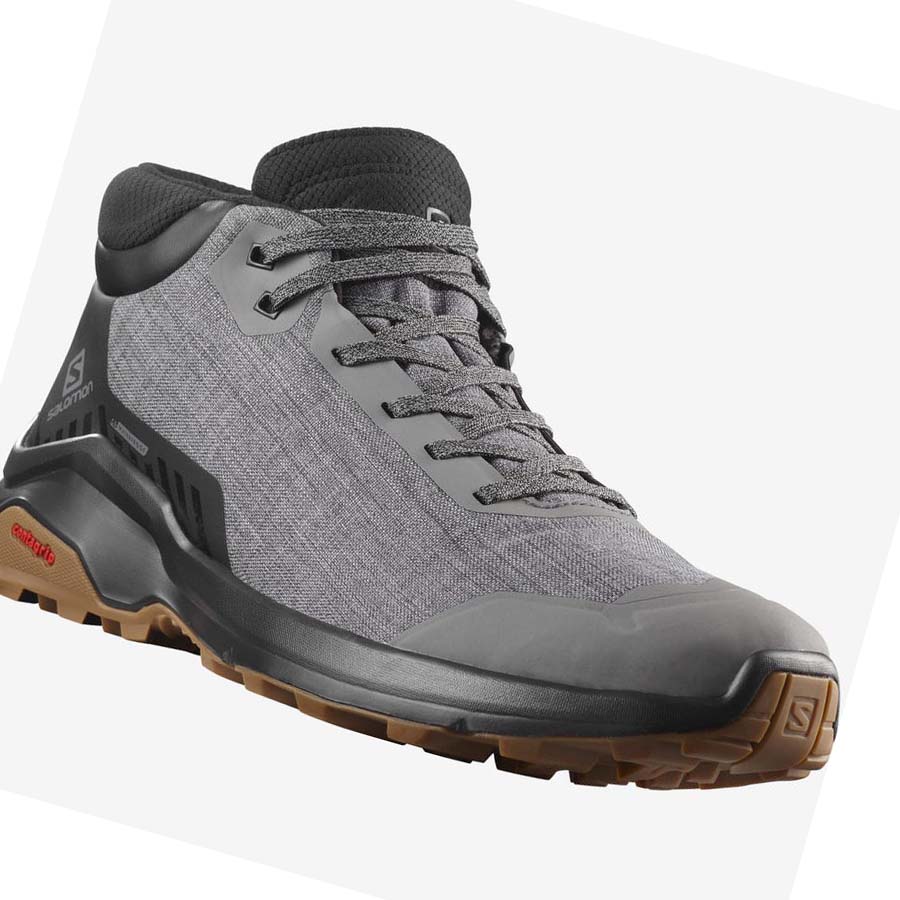 Salomon X REVEAL CHUKKA CLIMASALOMON™ WATERPROOF Téli Csizma Férfi Szürke | HU 2247CTV